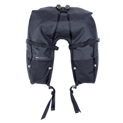 Giant Loop Coyote Saddlebag, Water-resistant Motorcycle Storage Bag, 39-Liters Capacity to Carry Small & Large Gear, Fits Any Dirt Bike, Enduro, Adventure & More (Black)