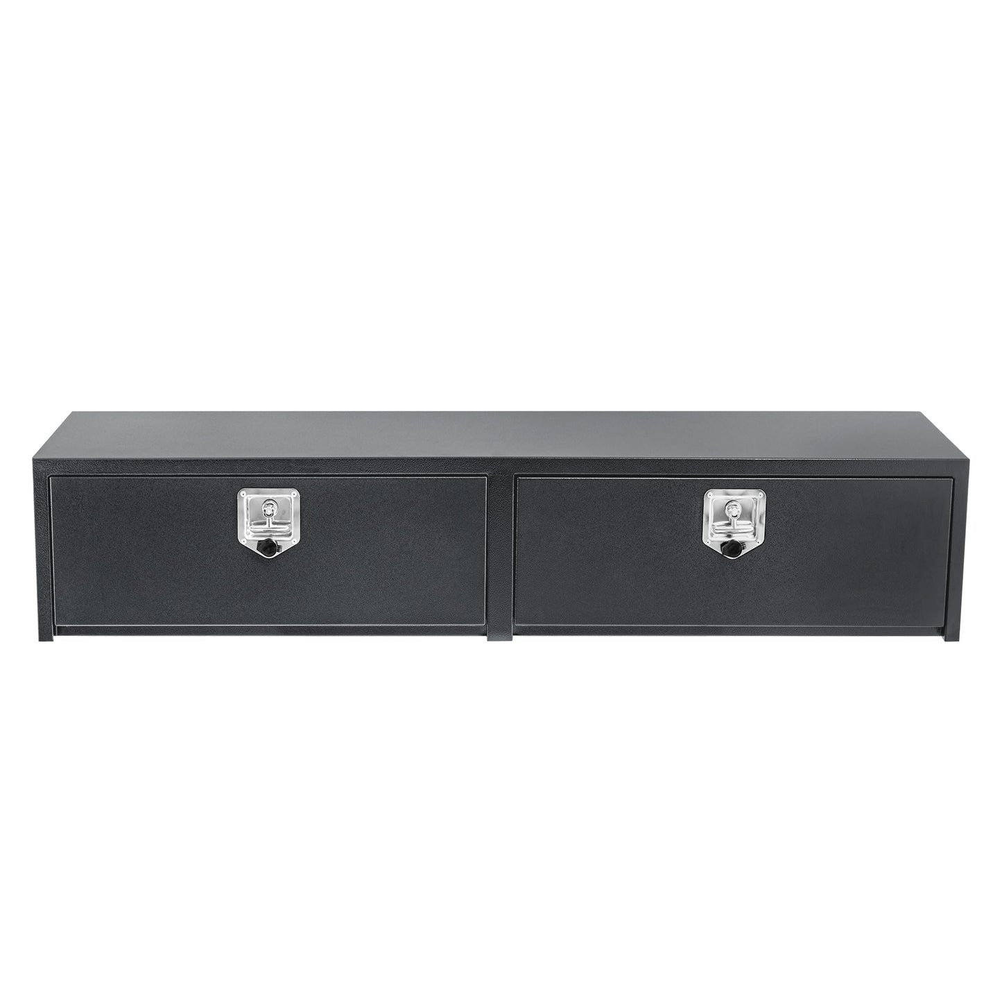 Garvee Black Steel Underbody Truck Tool Box, Truck Bed & Underbelly RV Storage Box, Locking t-Latch, Weather-Resistant, Heavy-Duty Job Box for Pickup Truck Bed, RV, Trailer, 60 in x 16 in x 13 in