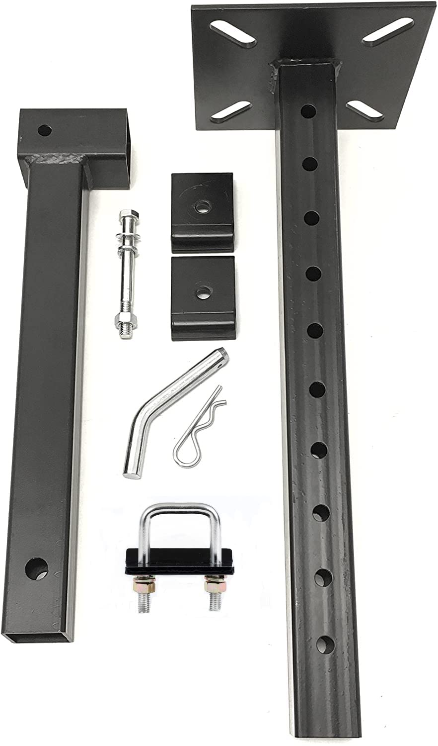 MaxxHaul Hitch Mount Vise Plate Holder Heavy‑Duty 2 Inch Receiver Workbench Mount Portable Vise and Tool Platform for Trucks SUVs and RVs Alloy Steel Construction (80356)