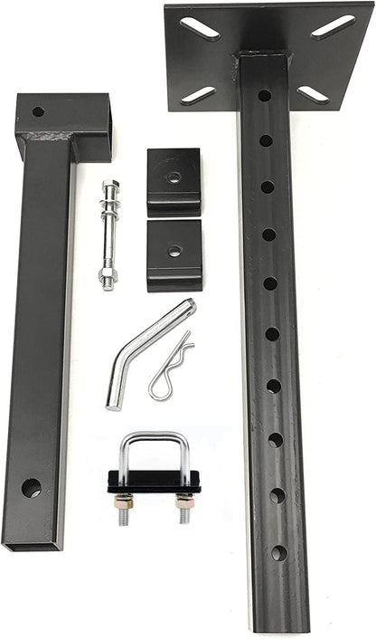 MaxxHaul Hitch Mount Vise Plate Holder Heavy‑Duty 2 Inch Receiver Workbench Mount Portable Vise and Tool Platform for Trucks SUVs and RVs Alloy Steel Construction (80356)