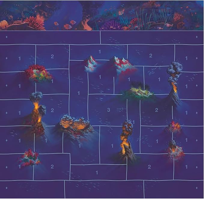 Renegade Game Studios Battle for The Deep Strategy Board Game Axis &amp Allies 2v2 Team-Based Tabletop Miniature Warfare