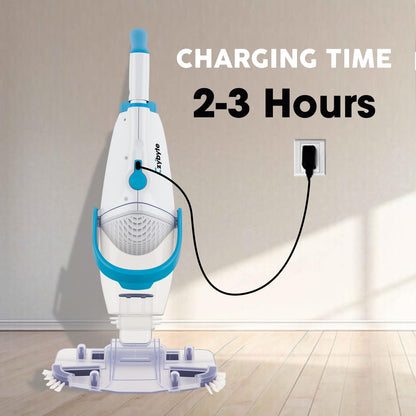 CZYBYTE Handheld Pool Vacuum Cleaner, Rechargeable Pool Bottom Cleaner with Strong Suction, 1 H Runtime,for Above Ground/Inground Pools, Spas and Hot Tubs, White