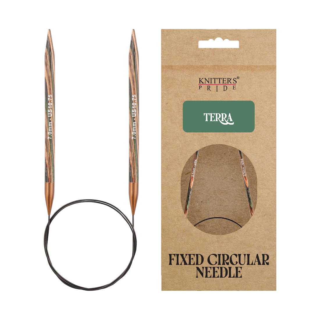 Knitter’s Pride Terra Fixed Circular Needles 24"" (60cm) – US Size 10.75 (7mm)