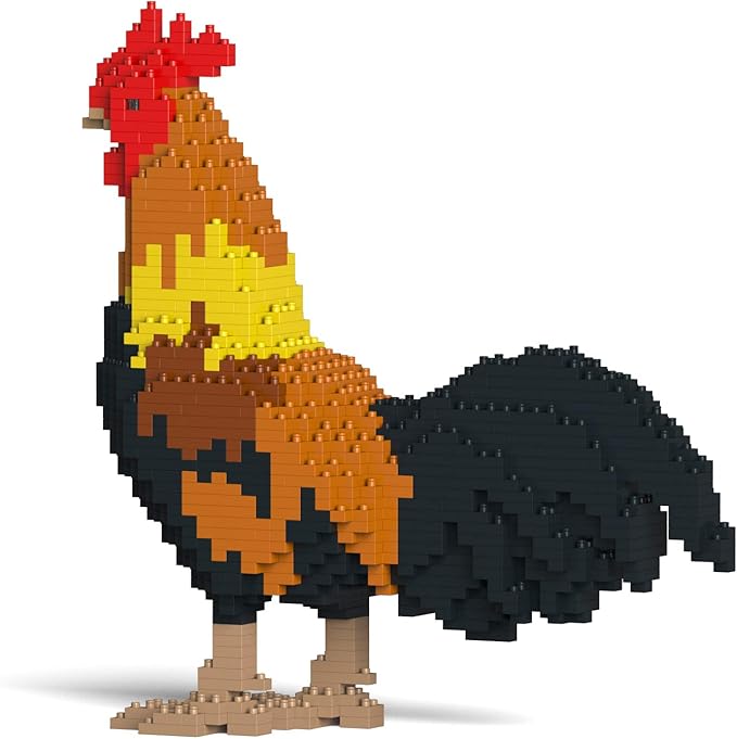 JEKCA Rooster 01S | Bird Plastic Building Blocks | Age 14+