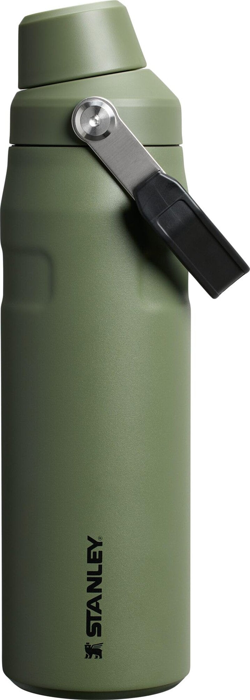 Stanley IceFlow Fast Flow Water Bottle 24 oz | Angled Spout Lid | Lightweight and Leakproof for Travel and Sports | Insulated Stainless Steel | BPA-Free | Dried Pine VRT