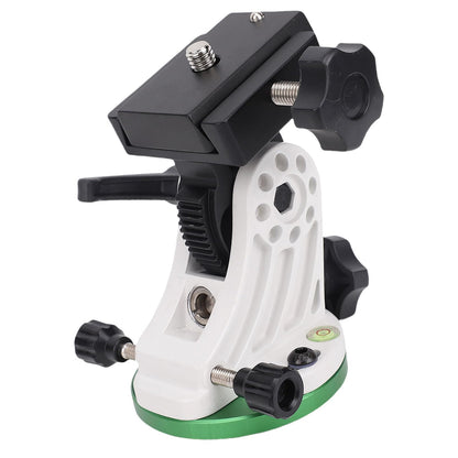Sanpyl Telescope Mount, Latitude Adjustment Seat for SkyWatcher & Star Field, Aluminum Alloy Equatorial Wedge Instrument Latitude Base, Telescope Accessory (Green and White)