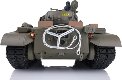 US in Stock 2.4GHz Heng Long 1/16 Scale M26 Pershing RTR RC Tank - 340° Rotating Turret Somke Unit Infrared Combat Lifting Barrel Light &amp Sound BB Shooting Airsoft Tank