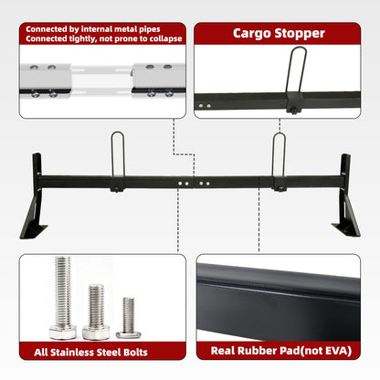 No Drilling Required Van Ladder Rack,Van Roof Rack with Cargo Stoppers,Compatible with Ford Transit150/250/350/Connect,2011-2025 Nissan NV 1500 2500 3500
