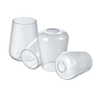 Aspen Creative 23655-60-4,Clear Wine Cup Glass Shade For Lighting Fixture.Size:4-3/4"D x 6-1/8"H,Center Hole:43mm. Set of 4.
