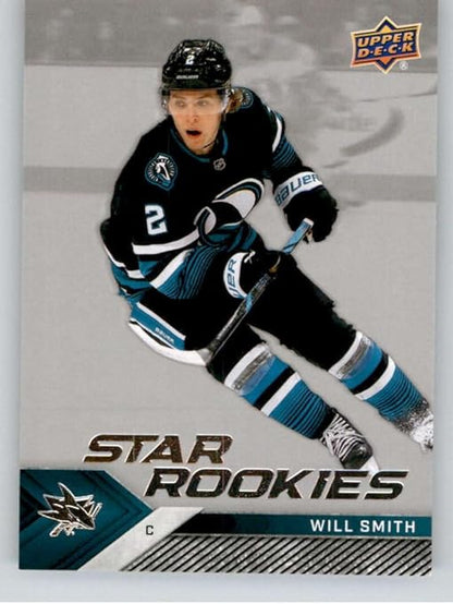 2024-25 Upper Deck Star Rookie #14 Will Smith San Jose Sharks Rookie Card NHL Hockey Card in Raw (NM or Better) Condition