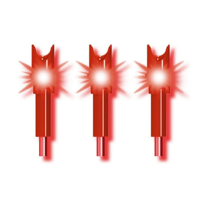 TenPoint Alpha-Brite Lighted Crossbow Nock, Red - Pack of 3 - For Use with Most TenPoint, Wicked Ridge & Horton Innovations Crossbows (Does Not Include Nitro 505)