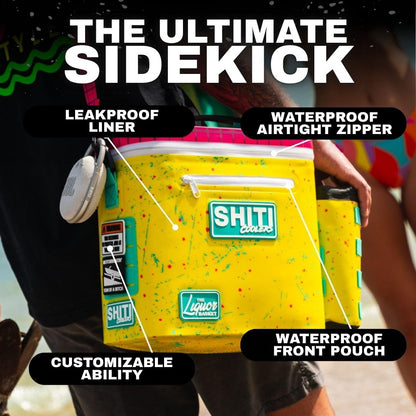 SHITI Coolers Cooler for Camping, Travel, Beach, Soft Lunch Box for Food, Drinks & Ice, Portable, Waterproof 24 Hr Insulated Bag with Shoulder Straps, Customizable (The Basket, 12 Can Cooler)