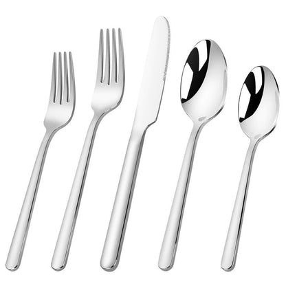 40 Piece Heavy Silverware Set for 8, 18/10 Stainless Steel Flatware, Cutlery Set Morror Polished, Dishwasher Safe for Home, Restaurant, Wedding, Party