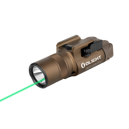OLIGHT Baldr Pro R 1350 Lumens Magnetic USB Rechargeable Tactical Flashlight with Green Beam and White LED Combo, Rail Mount Weaponlight Compatible with 1913 or GL Rail, Built-in Battery