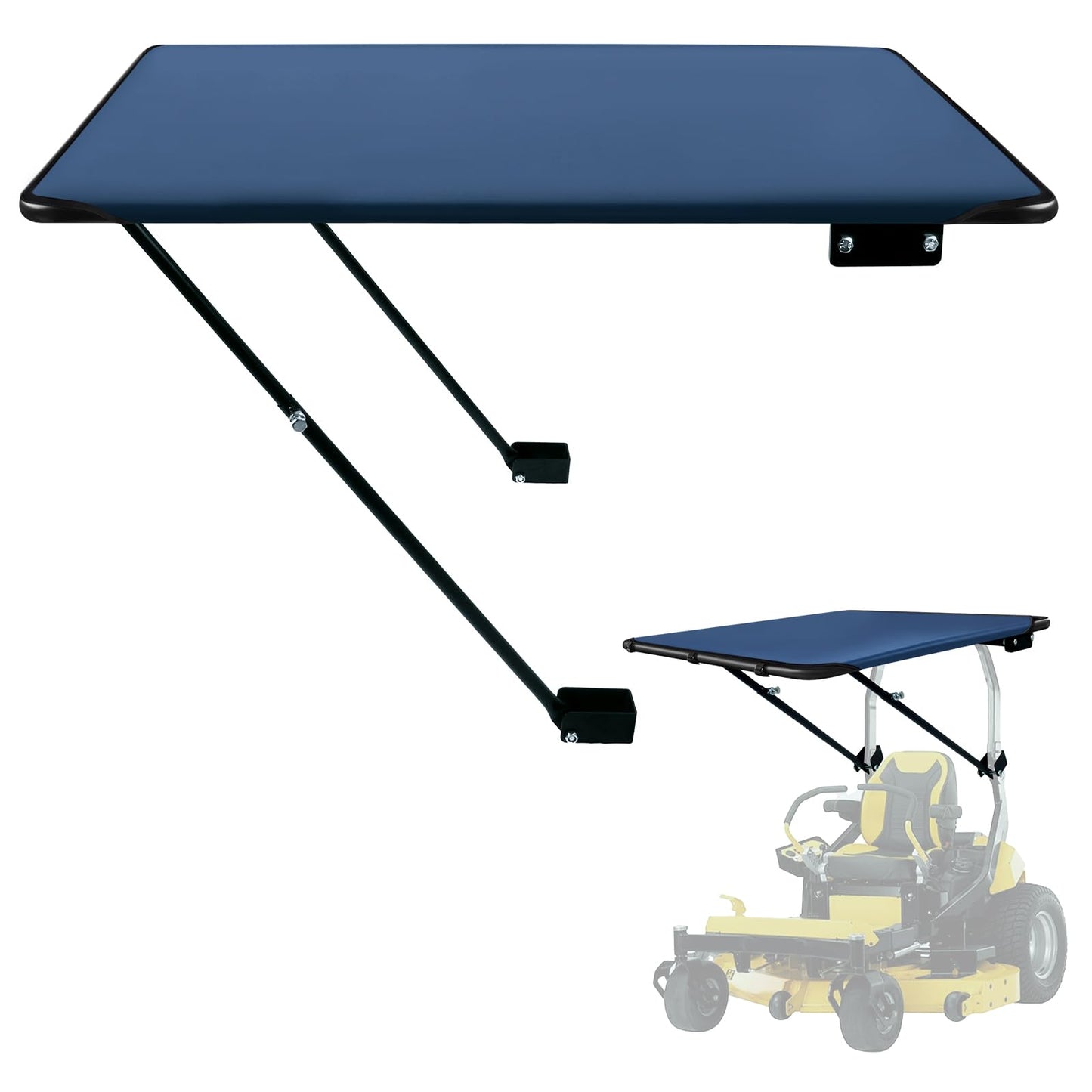 Ajingff Universal Tractor Canopy for ROPS, UV Protection Sunshade Compatible with Compact Tractors, Riding Mowers, Zero Turn Mowers & Lawn Tractors