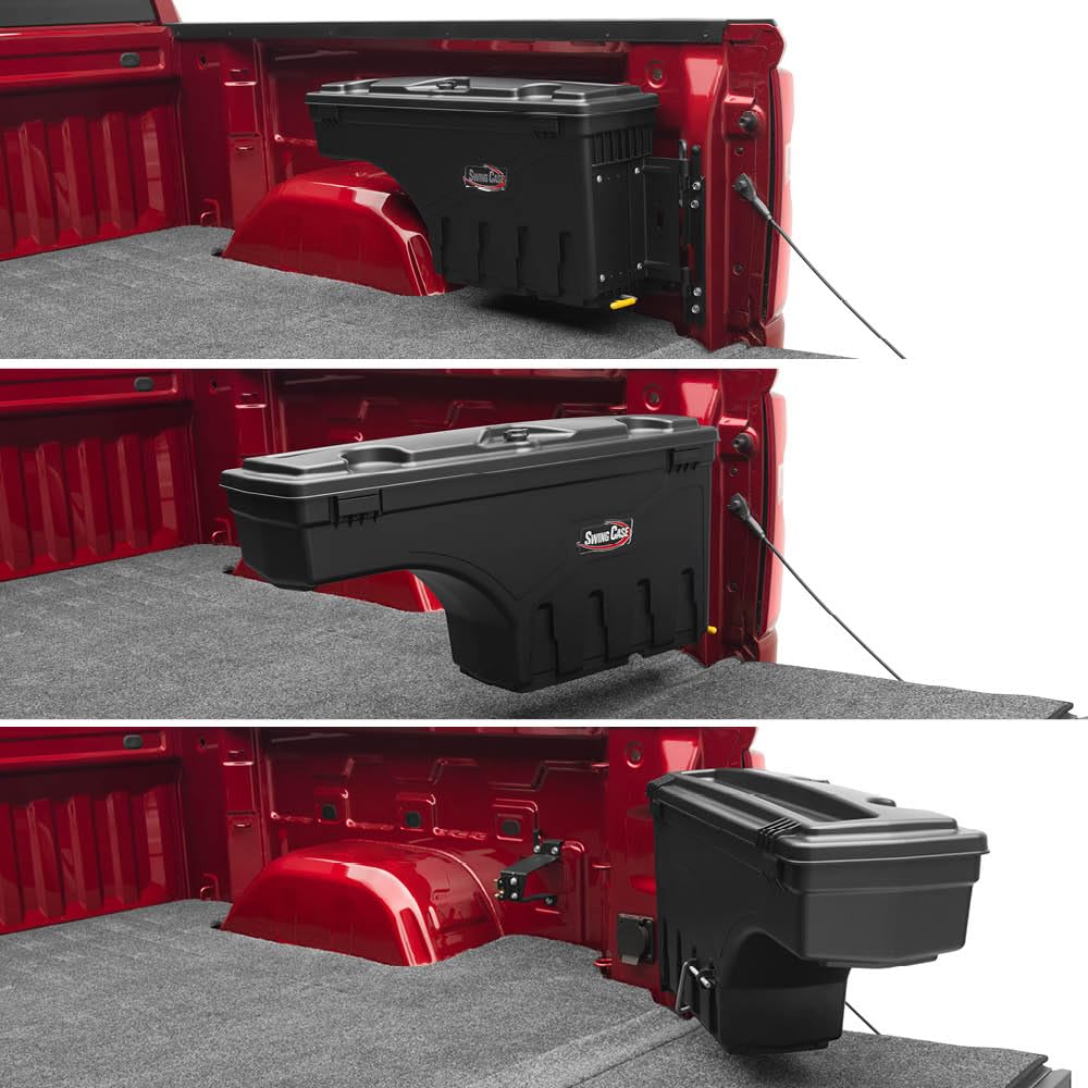 RealTruck UnderCover SwingCase Truck Bed Storage Box | SC100P | Fits 2007 - 2019 Chevy/GMC Silverado/Sierra 2500/3500HD Passenger Side