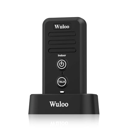 Wuloo Wireless Intercom Doorbell Chime for Home Intercomunicador (1&1-White)
