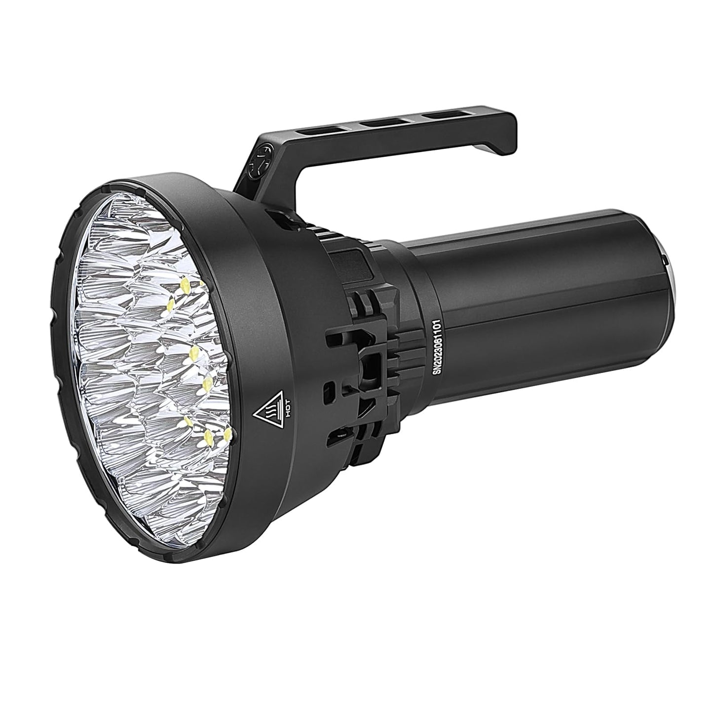 IMALENT MS32 Brightest Flashlight 200,000 Lumens 5,300 ft Beam, USB-C Rechargeable Ultra Bright Light with OLED Display & 8 Modes for Emergency, Search, Rescue