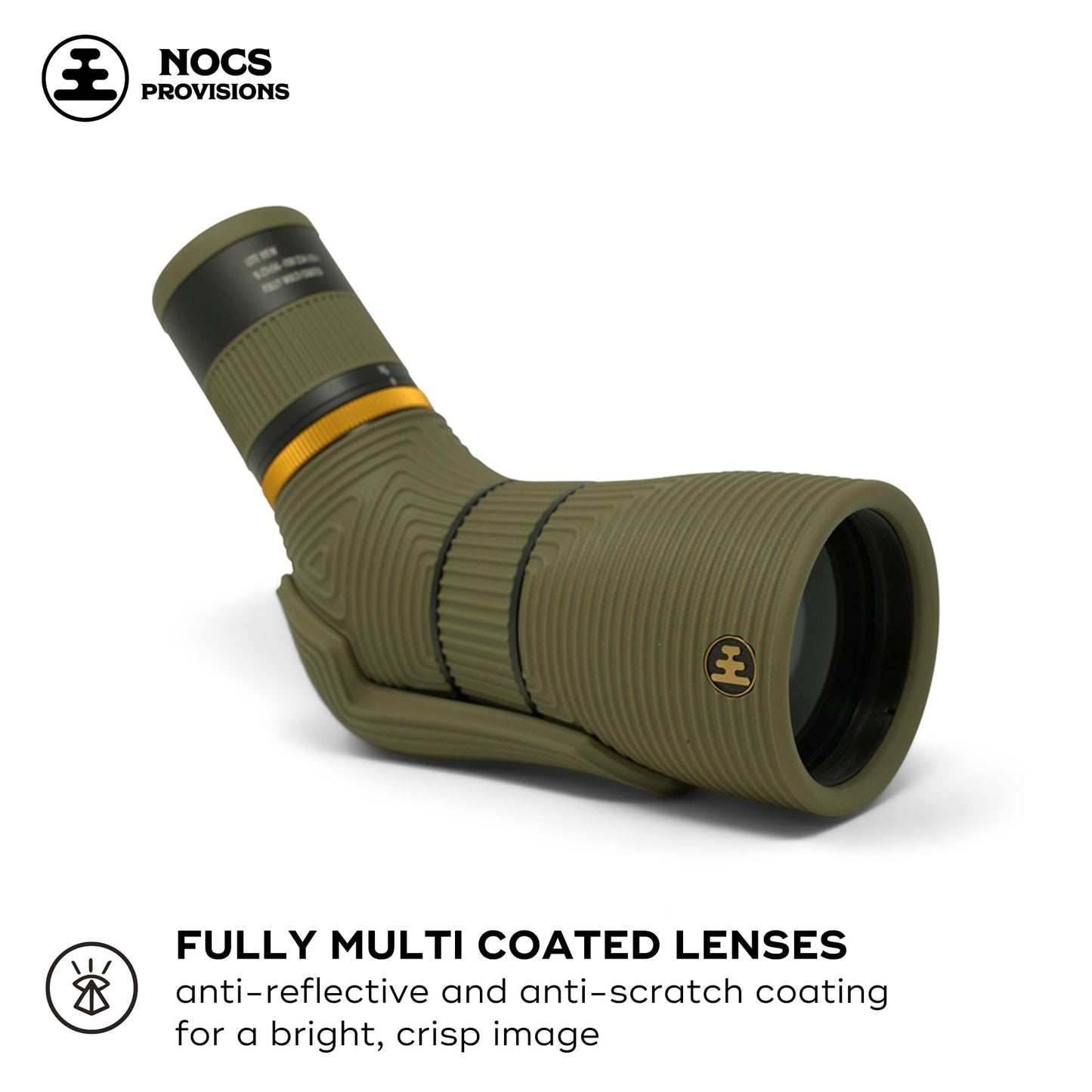 Nocs Provisions Lite View 9-27x56mm Spotting Scope – Compact, Fully Multi-Coated, Anti-Scratch Optics for Adults & Kids, Ideal for Bird Watching, Hiking, Wildlife & Outdoor Travel - Saguaro Green