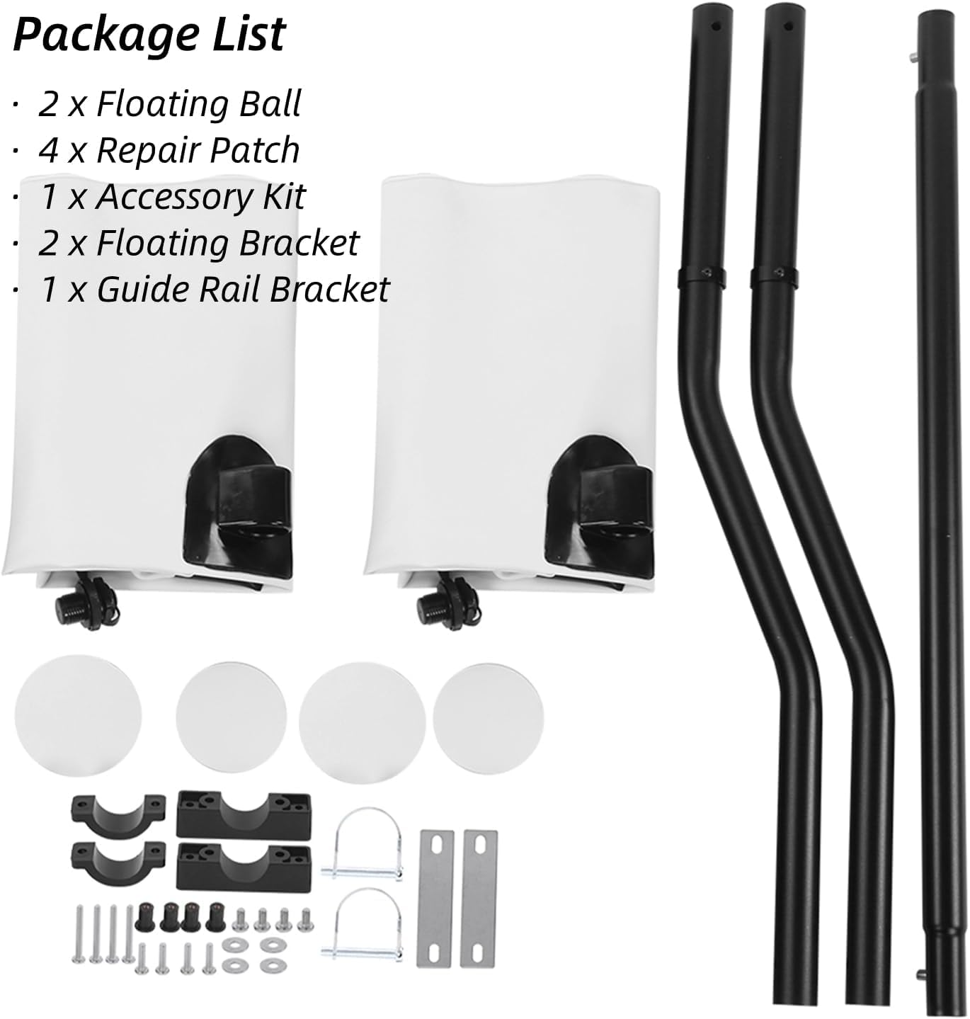 DAUERHAFT Inflatable Kayak Stabilizer , Kayak Outrigger Kit , PVC Canoe Accessories for Kayak Outrigger , Inflatable Boat for Kayak Outdoor