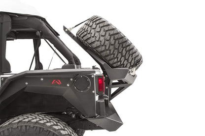 Fab Fours JK2070-1 07-17 Jeep Jk Slant Back Tire Carrier for The Y1261T