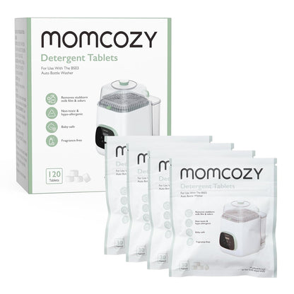 Momcozy Washing Block - 120 Detergent Tablets for KleanPal Pro Baby Bottle Washer
