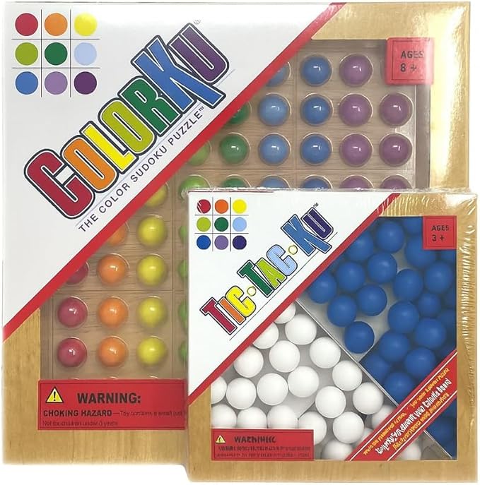 and Tic-Tac-Ku (Blue and White) Combo Pack