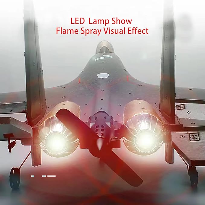 RC Plane Remote Control Airplane RTF 4CH Brushless Tail Motor 3D / 6D Stunt Function SU35 Jet Aircraft with Hobby Model 2 Left Hand Throttle