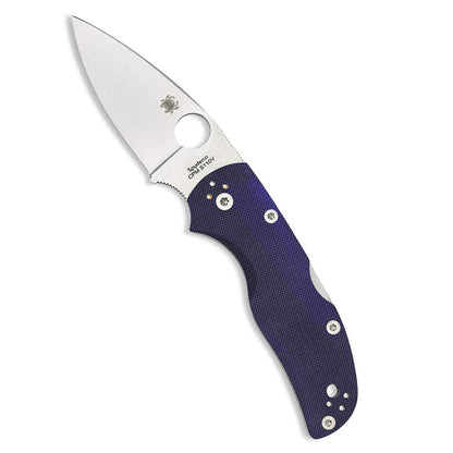 Spyderco Native 5 Signature Knife with 2.95" CPM S110V Steel Blade and Dark Blue G-10 Handle - PlainEdge - C41GPDBL5