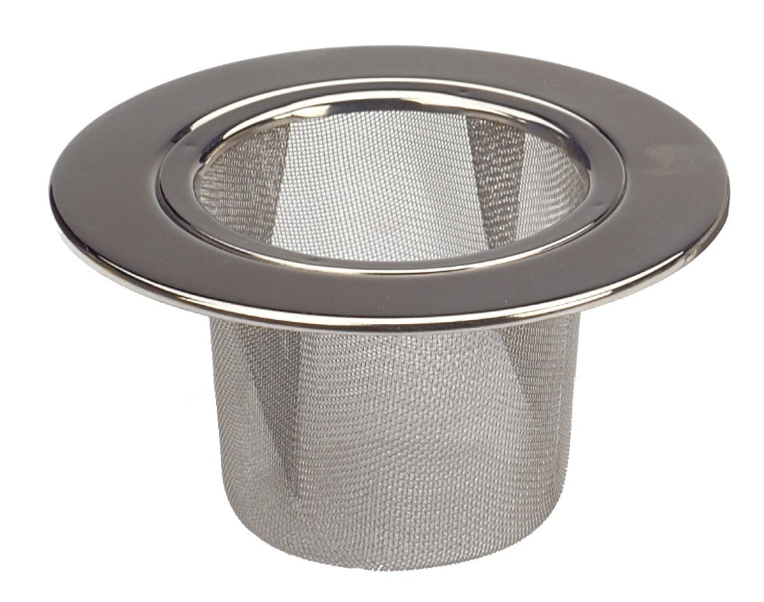 RSVP International Loose Leaf Tea Strainer, 18/8 Stainless Steel, Dishwasher Safe, 3.75" Diameter