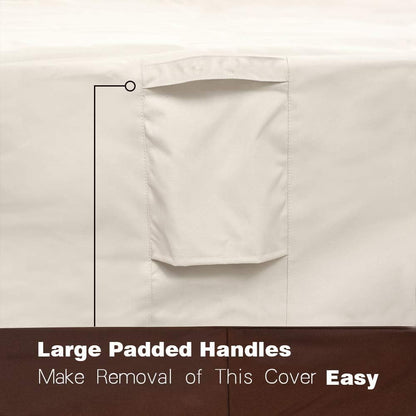Vailge Patio Chair Covers - Heavy Duty Waterproof Lounge Deep Seat Covers | 2 Pack, Large, Beige & Brown