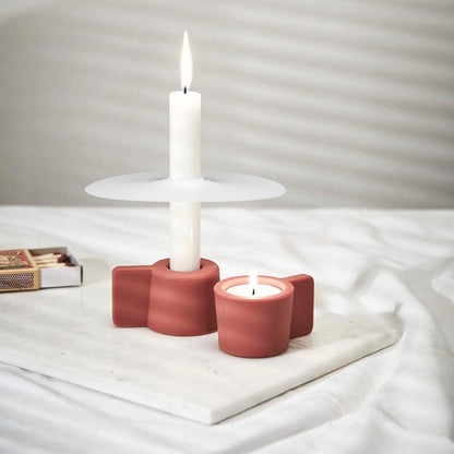 Church Candles with Drip Protectors for Devotional Candlelight Vigil Service, Box of 50 Candles, Unscented White 5" H X 1/2" D