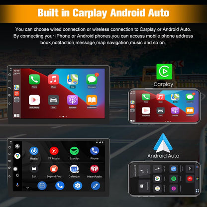 Junsun 4G+64G 10 inch Touch Screen Car Radio Stereo for Jeep Compass Patriot 2010-2016 Android 13 CarPlay Android Auto Bluetooth with GPS Navigation