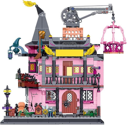 Architecture Magic Laboratory Building Block Set 1022 Pieces Halloween Haunted House Construction Toy Educational Gift for Kids and Adults