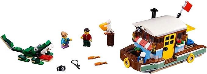 LEGO Creator 3in1 Riverside Houseboat 31093 Building Kit (396 Pieces)