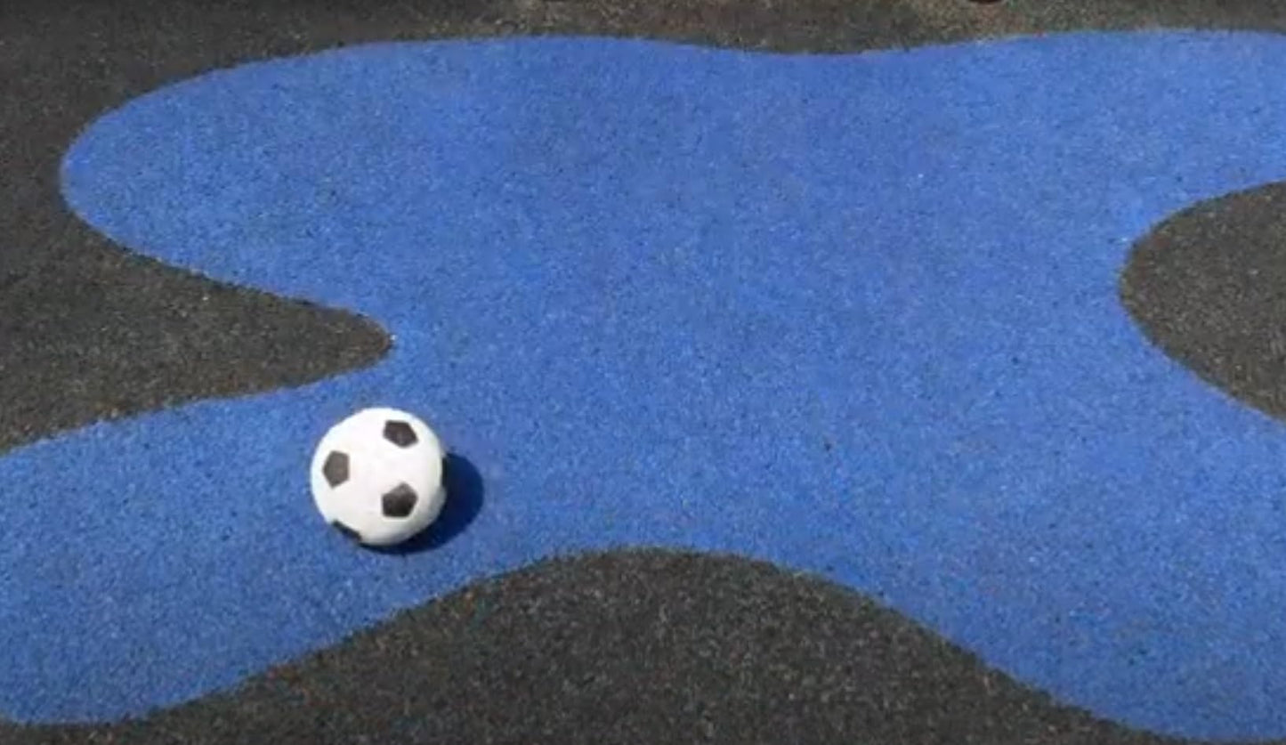 Fast Patch Poured-in-Place Surfacing Repair Kit Fix Rubber Playground (Blue/Black, XL)