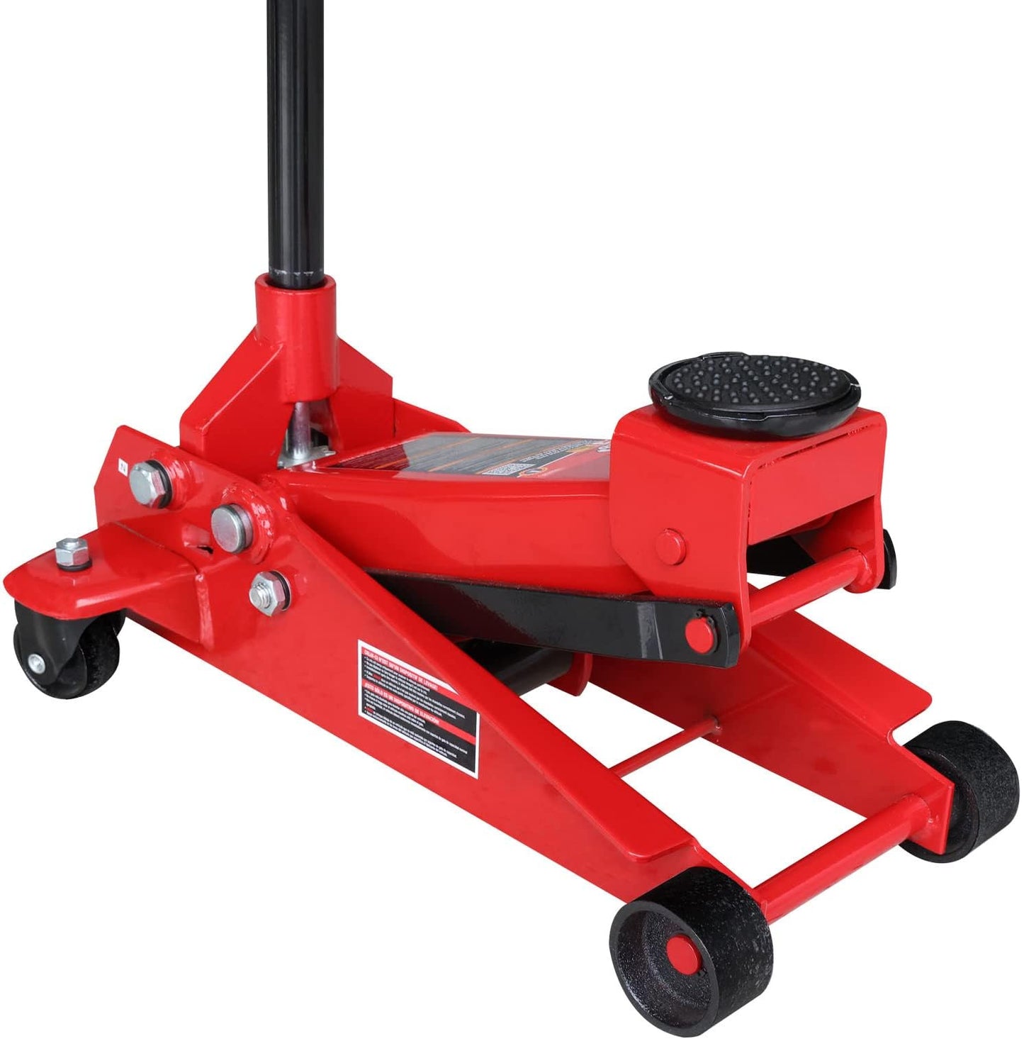 Big RED 3-Ton Heavy Duty Hydraulic Floor Jack, Dual Pump Quick Lift with Low Profile Design, 6600LBS Capacity for All Terrain Vehicles,Red