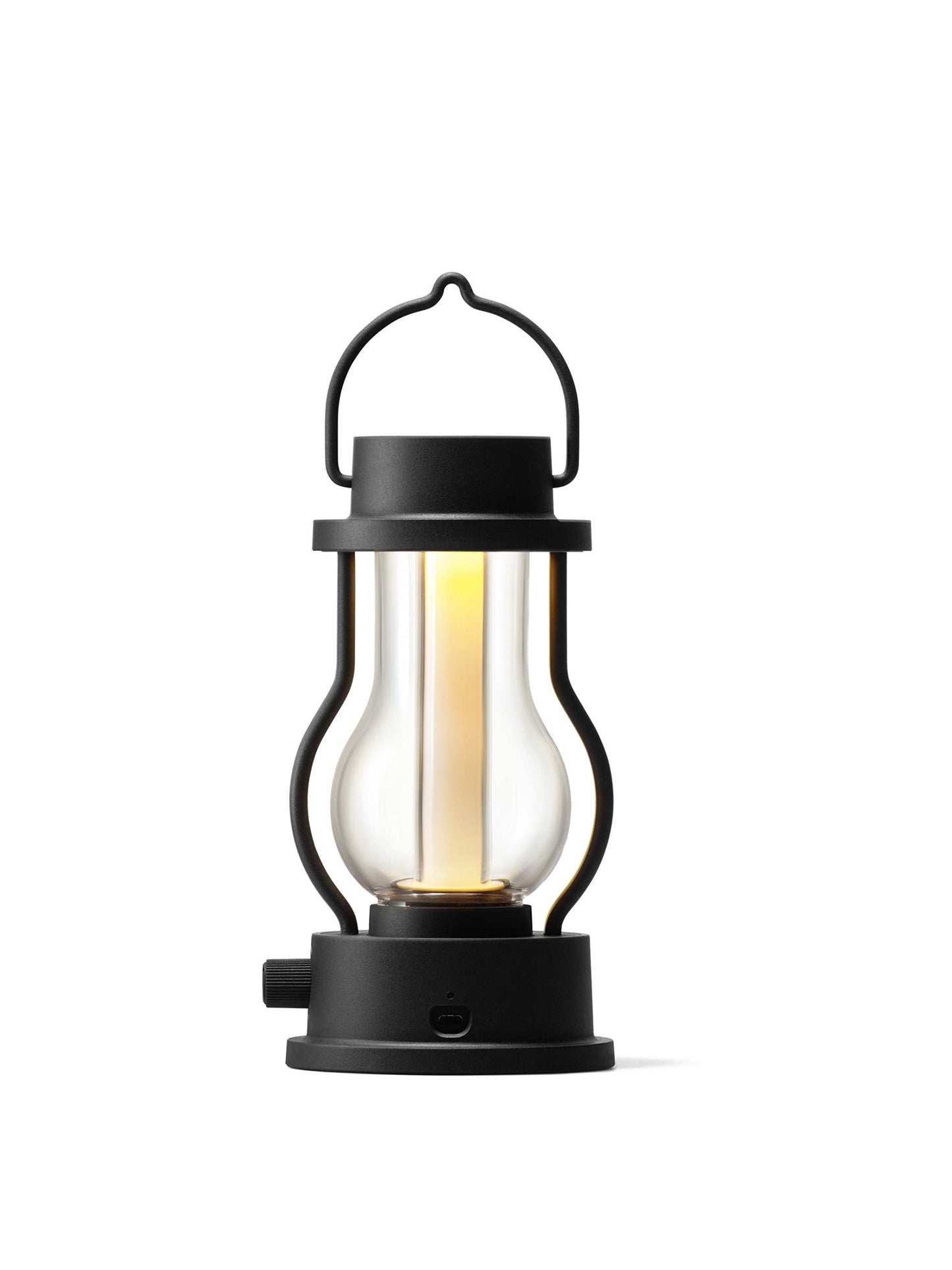 BALMUDA The Lantern | Rechargeable LED Lantern | 3 Light Modes: Candle, Amber, & Warm White | Battery Operated | Lightweight | Water-Resistant | US Version | Black