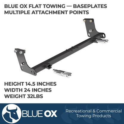 Blue Ox BX1126 Base Plate 2007-2018 Wrangler/Wrangler Unlimited JK, All Models with Standard Bumper (No JL) | Straightforward Installation | Seamless Look