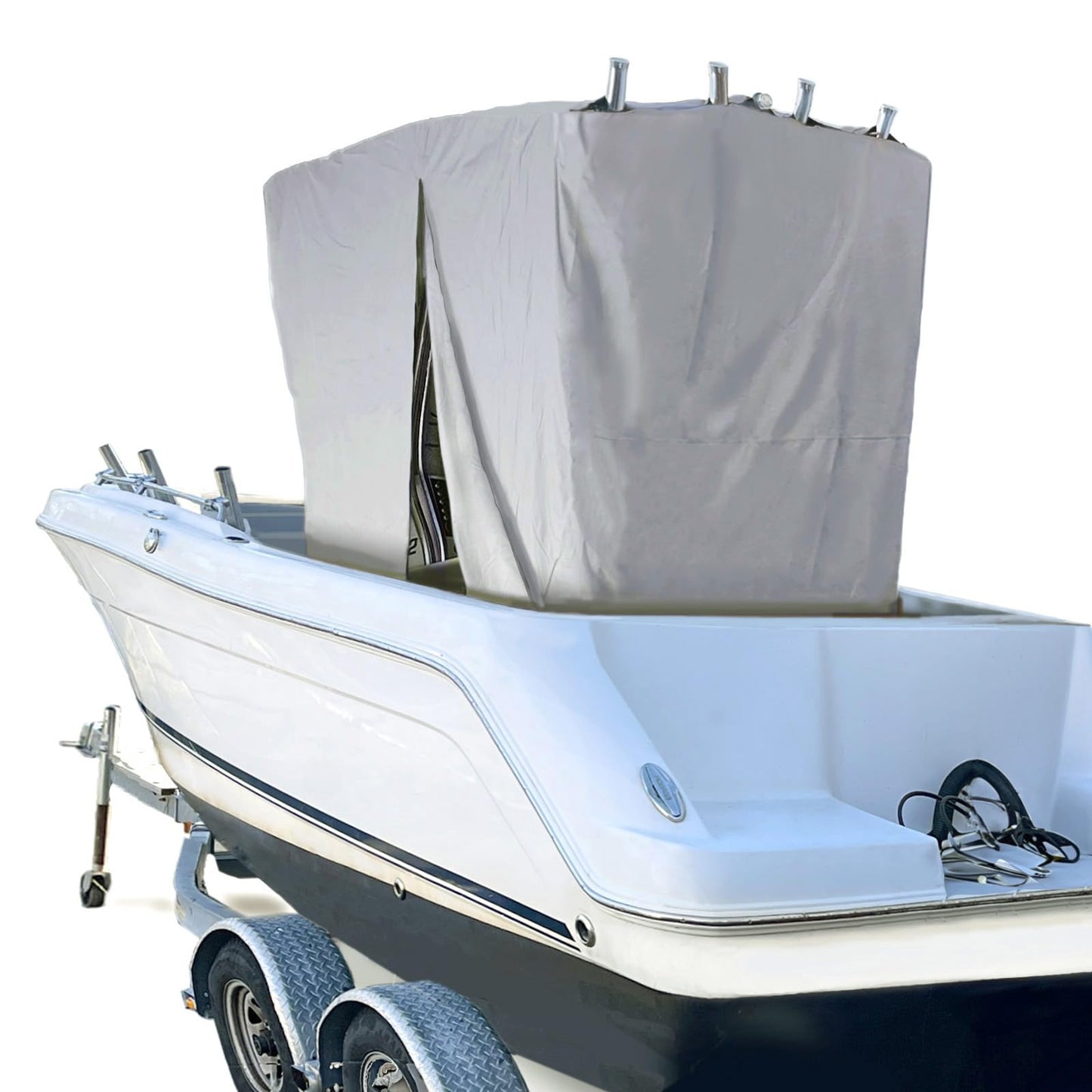 Eliteshield Waterproof T-Top Cover, Marine Grade 600D Polyester Hard-Top T-Top Console Portion Cover Small 90" D x 66" W x 87" H