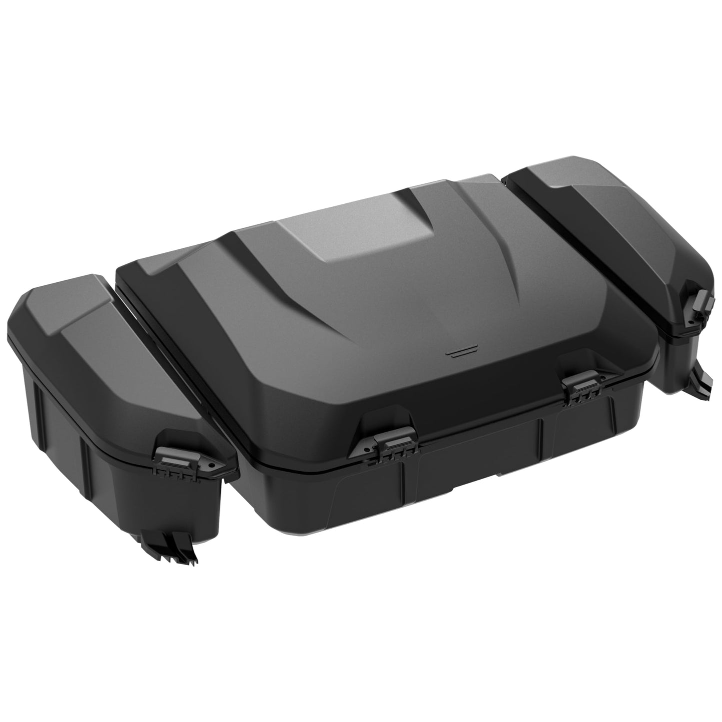 SAUTVS Poly Water Resistant Large Capacity Rear 96L Storage Cargo Trunk Box & 13.5L Side Cargo Storage Boxes Set for Can-Am Maverick R MAX X RS 2024+ Accessories (3PCS, Replace #715007182, 715007372)