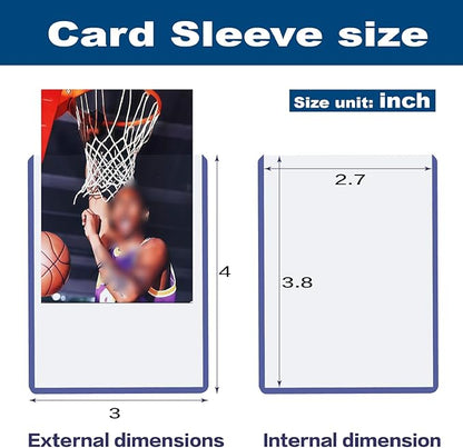 200 Hard Card Sleeves Card Toploaders for Protection for Baseball Football Premium Top Loaders for Cards Ensuring Safety (200 Hard Sleeves)