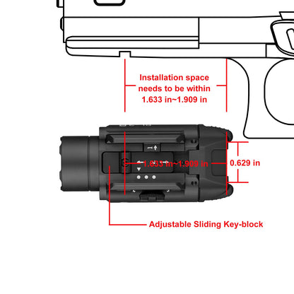OLIGHT PL-3R Valkyrie 1500 Lumen Weaponlight, 10,200 Candela Rechargeable Rail-Mounted Tactical Light, Fits GL and 1913 Picatinny Rails, Built-in Battery