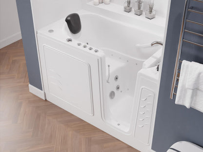 ANZZI Walk-In Tub, 30 x 60 in, Right Drain, Air & Whirlpool Jets, 110V