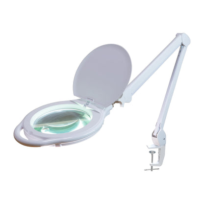 Neatfi Elite XL HD LED Magnifying Lamp | 7-Inch Lens | 1.75X + 4X Magnification | Dimmable | 3 Light Modes (3000K / 4000K / 6500K) | Adjustable Arm | Glare-Free (White-2, 7-inch Lens, CCT with Clamp)