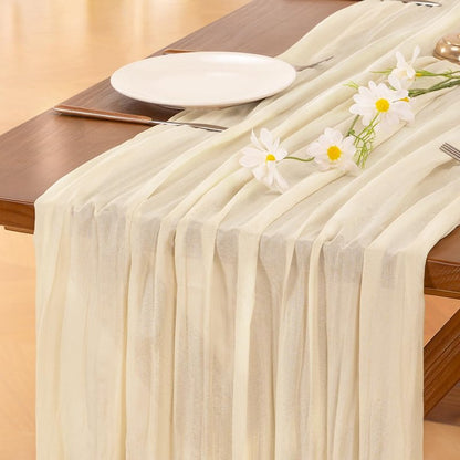 Socomi Cheesecloth Table Runner