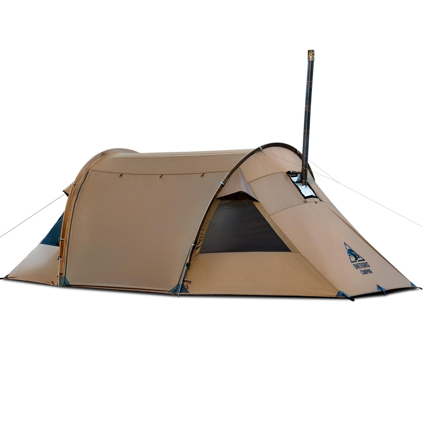 OneTigris Raven NEST Hot Tent with Stove Jack, Spacious Waterproof 2 Person Tunnel Tent for Camping, Hiking, Backpacking, Bushcraft