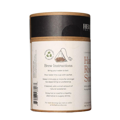 Herbal Tea Cellar Harmony Rooibos Sunset – Premium Organic Rooibos & Honeybush Herbal Tea | Naturally Sweet, Caffeine-Free South African Blend | Eco-Friendly Pyramid Sachets in Recyclable Tube, 15 Count