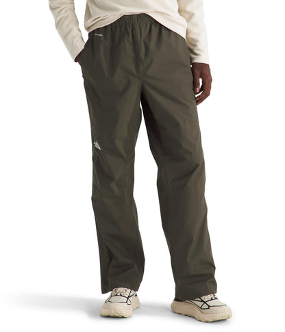 The North Face Men's Antora Rain Pant - Breathable & Waterproof Hiking Pants, Elastic Waistband, Adjustable Drawcord, New Taupe Green, Small