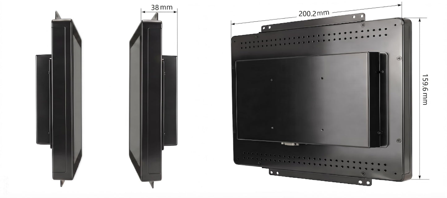 RIUIIN 8 Inch Open Frame Capacitive Touchscreen Monitor, Open-Frame Monitor,1024x768 Resolution Waterproof IP65,VESA+Panel Mount, for Kiosk, Automation, POS,Vending,Hospitality Markets